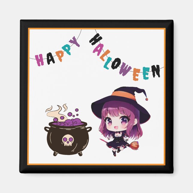 Halloween/witch/fall/October Magnet (Front)