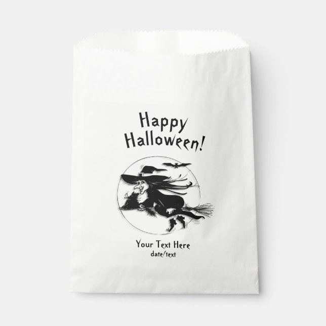 Halloween Witch Favour Bag (Front)