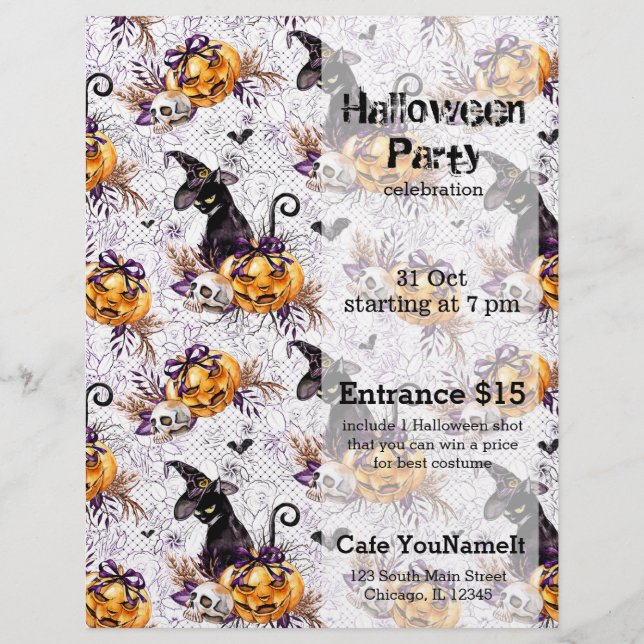 Halloween Witch Flyer (Front)