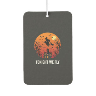 Halloween Witch Flying Night Graphic Design_1 Air Freshener