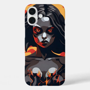 Halloween Witch Girl Art Magical Spooky Gift iPhone 16 Plus Case