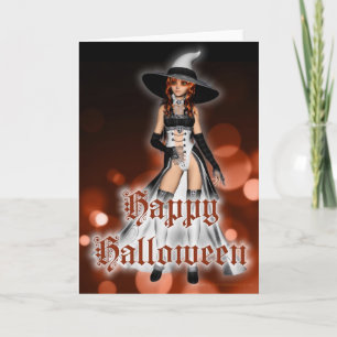 Halloween Witch Happy Halloween Greeting Card 2