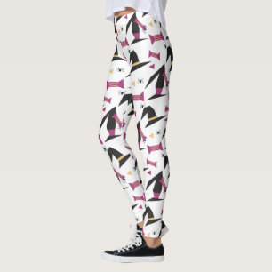 Halloween Witch Hat Candy Spider  Leggings