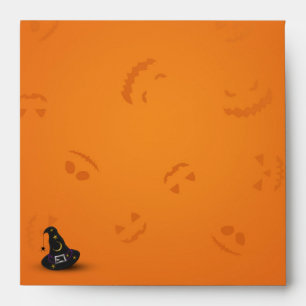 Halloween Witch Hat with Spider Envelopes