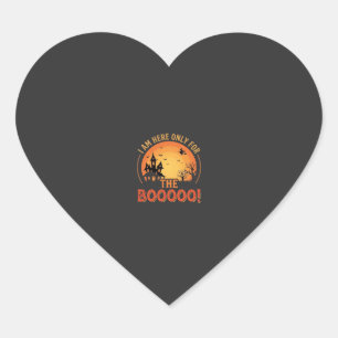 Halloween Witch Haunted House Boo Design_1 Heart Sticker
