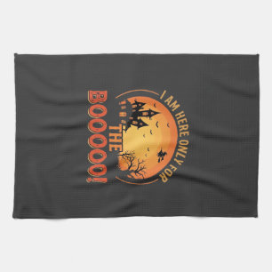 Halloween Witch Haunted House Boo Design_1 Kitchen Towel