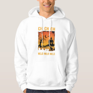 Halloween Witch Haunted House Silhouette Art_1 Hoodie