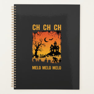 Halloween Witch Haunted House Silhouette Art_1 Planner
