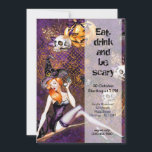 Halloween Witch Invitation<br><div class="desc">This "Halloween Witch" theme is available in different products. Feel free to contact me if you want it in other products.</div>