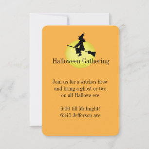 Halloween Witch Invitation