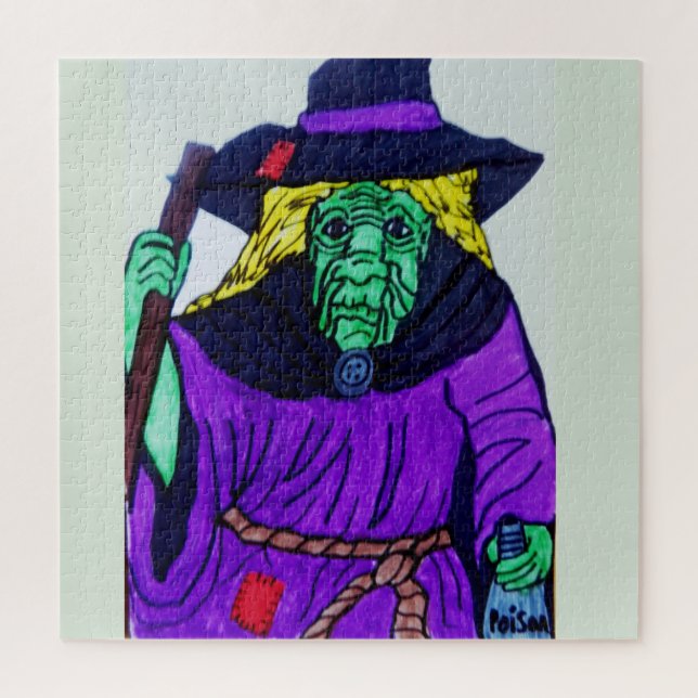 HALLOWEEN WITCH  JIGSAW PUZZLE (Vertical)