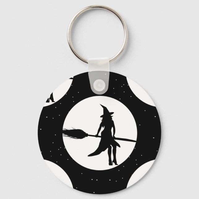 halloween witch keychain (Front)