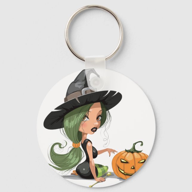 Halloween Witch Keychain (Front)
