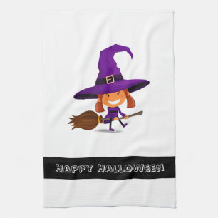 Halloween Witch Kitchen Towel