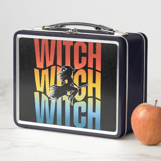 HALLOWEEN WITCH METAL LUNCH BOX (In Situ)