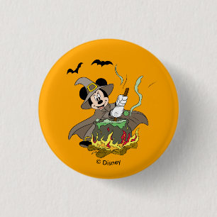 Halloween Witch Minnie Mouse 1 Inch Round Button
