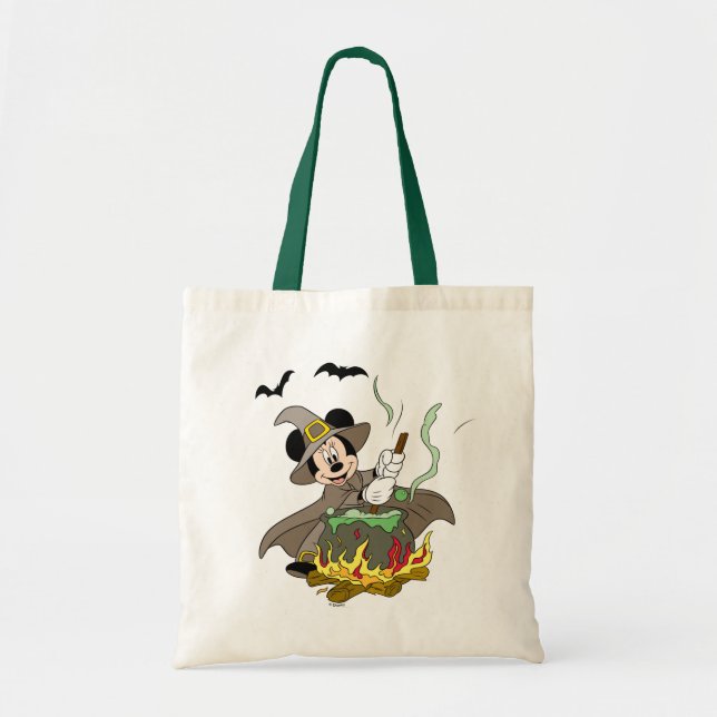 Halloween Witch Minnie Mouse Tote Bag (Front)
