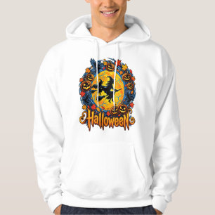 Halloween witch moon hoodie