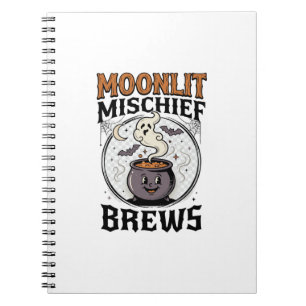 Halloween Witch Moon Mischief Notebook