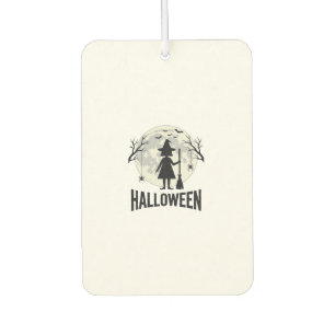 Halloween Witch Moon Vintage Engraving Design_1 Air Freshener