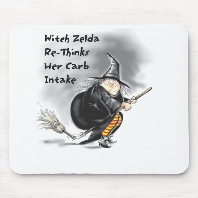 Halloween Witch mouse pad (Front)