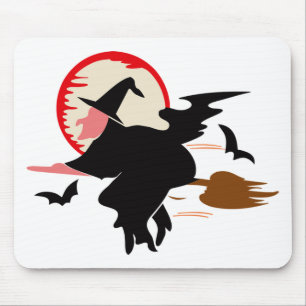 Halloween Witch Mouse Pad