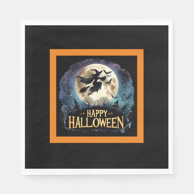 Halloween Witch  Napkin (Front)