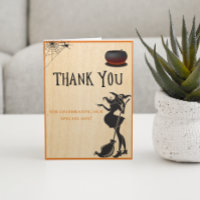 Halloween Witch October Baby Shower Thank you
