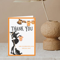Halloween Witch Octobre Baby shower Merci