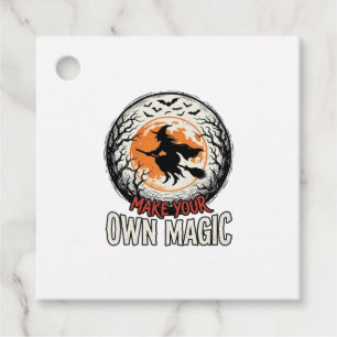 Halloween Witch Own Magic Vintage Shirt Design_1 Favour Tags