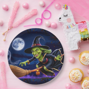 Halloween/Witch Paper Plate