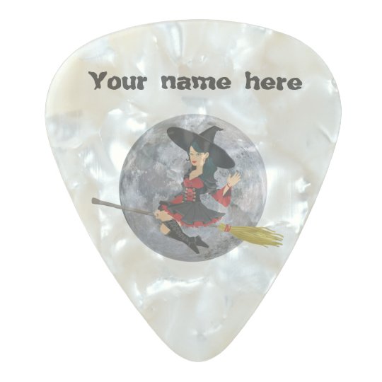 Halloween Witch Pearl Celluloid Guitar Pick