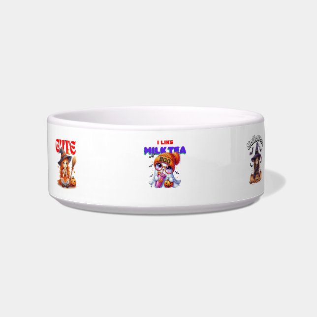 Halloween Witch Pet Bowl (Front)