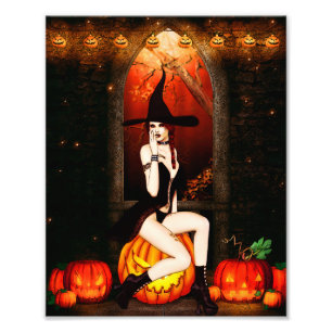 Halloween Witch Photo Print