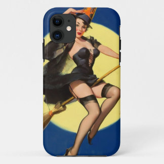 Halloween Witch Pin Up Girl iPhone 11 Case