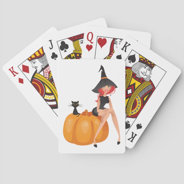 HALLOWEEN WITCH PLAYING CARDS (Back)