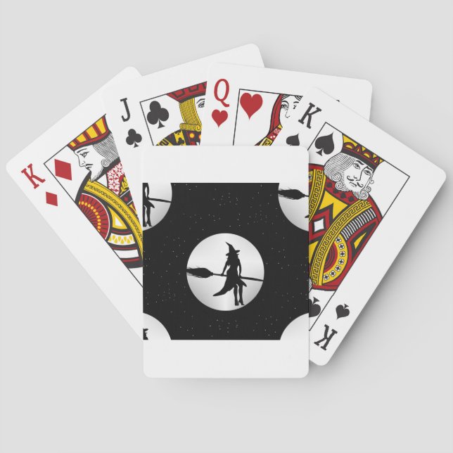 halloween witch playing cards (Back)