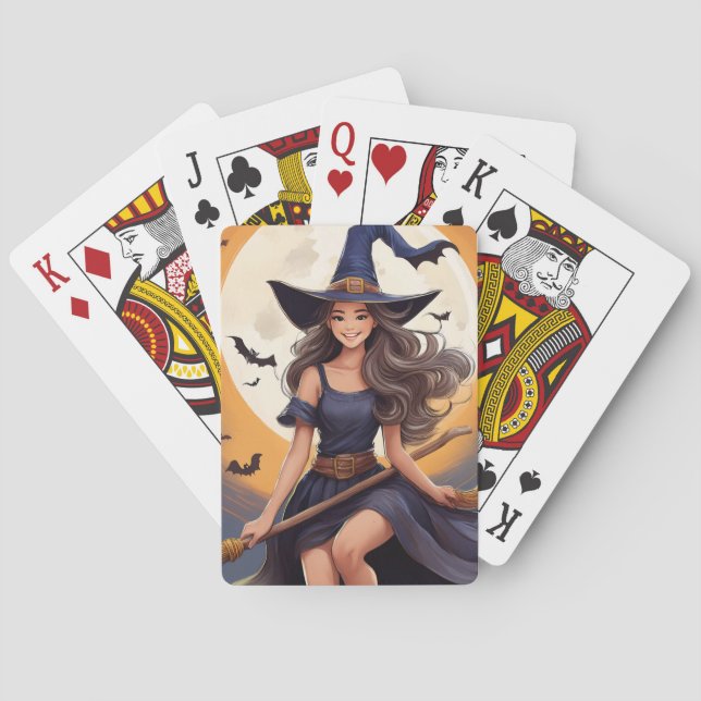 Halloween Witch Playing Cards (Back)