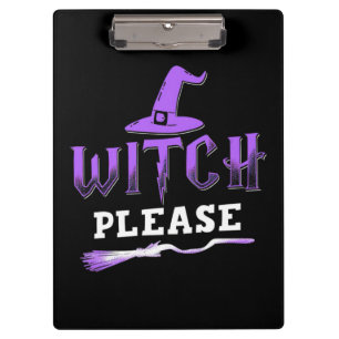 Halloween Witch Please Clipboard