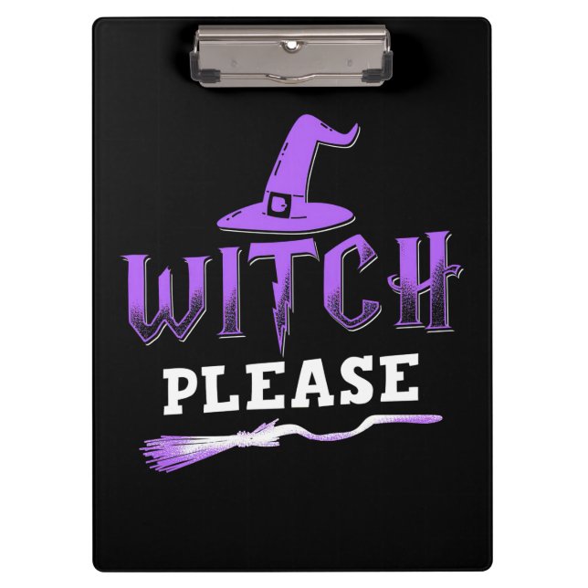 Halloween Witch Please Clipboard (Front)