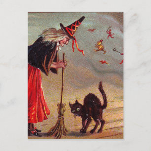 Halloween Witch Postcard