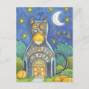 Halloween Witch Postcard