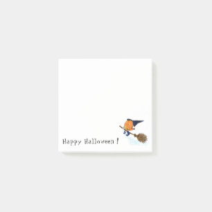 Halloween Witch Pumpkin Flying Fun Post-it Notes