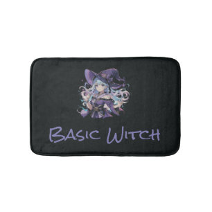 Halloween/Witch/purple Pillowcase Bath Mat