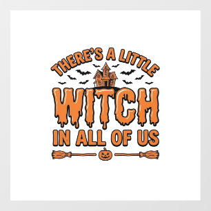 Halloween Witch Quote Vintage Vector Design_1 Window Cling