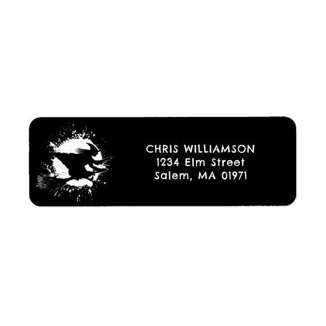 Halloween Witch return-address (Front)