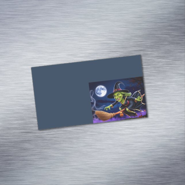 Halloween/Witch Return Business Card Magnet (In Situ)
