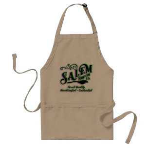 Halloween Witch Salem Broom Company Sign Standard Apron