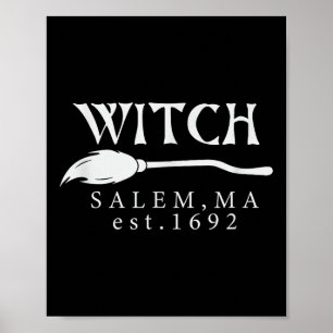 Halloween Witch Salem, Ma Est.1692 Spooky Womens G Poster