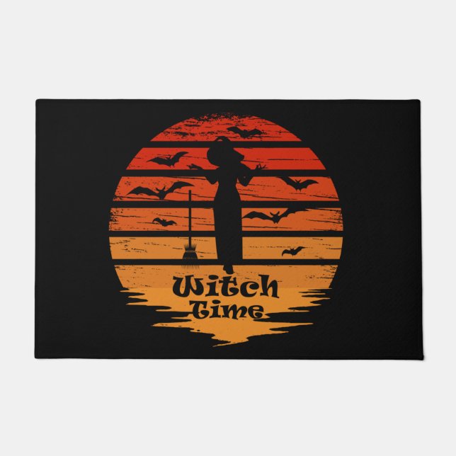 Halloween witch season doormat (Front)